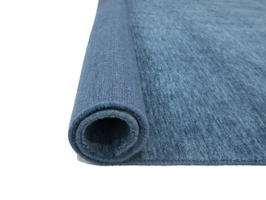 Steel Blue Modern Solid 8X8 Gabbeh Oriental Square Rug
