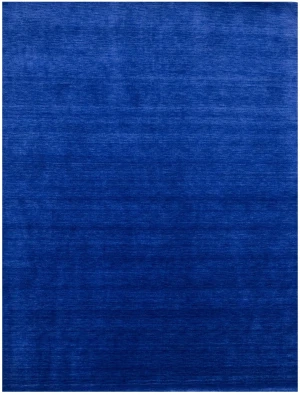 Solid Royal Blue Modern 9X12 Gabbeh Oriental Rug