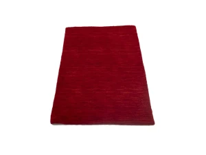 Red 2x3 Solid Tribal Gabbeh Modern Oriental Rug