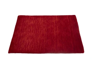 Red 2x3 Solid Tribal Gabbeh Modern Oriental Rug
