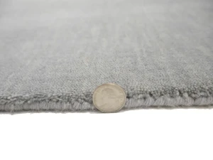 Gray 2X3 Tribal Solid Gabbeh Modern Oriental Rug