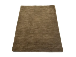Brown Solid Gabbeh Modern Rug 2X3