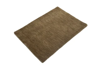 Brown Solid Gabbeh Modern Rug 2X3