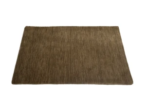 Brown Solid Gabbeh Modern Rug 2X3