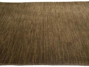 Brown Solid Gabbeh Modern Rug 2X3