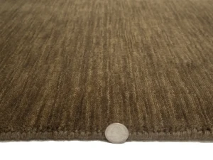 Brown Solid Gabbeh Modern Rug 2X3