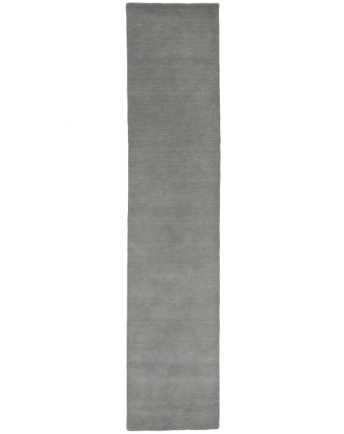 Gray Modern Solid 3X12 Gabbeh Oriental Runner Rug