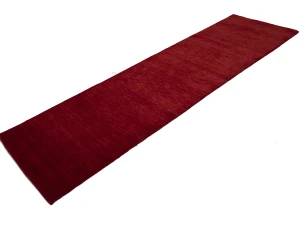 Red Modern Solid 3X10 Gabbeh Oriental Runner Rug