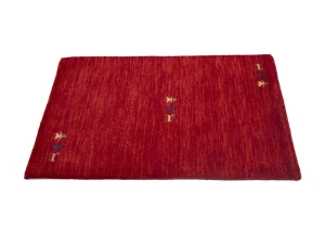 Red/Cherry red Tribal Pictorial Gabbeh Rug in All Size
