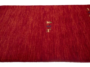 Red/Cherry red Tribal Pictorial Gabbeh Rug in All Size