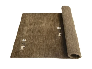 Brown Pictorial Gabbeh Modern Rug in All Size