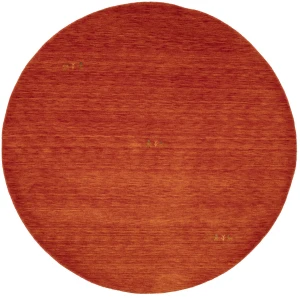 Orange-red Tribal 6X6 Gabbeh Modern Round Rug