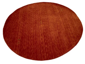 Orange-red Tribal 6X6 Gabbeh Modern Round Rug