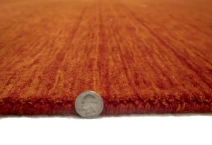 Orange-red Tribal 6X6 Gabbeh Modern Square Rug