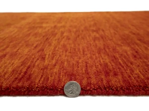 Orange-red Tribal 3X8 Gabbeh Modern Runner Rug