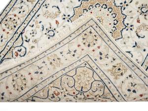 Cream Floral 3X20 Indo-Nain Oriental Runner Rug