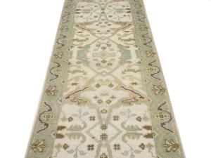Muted Colors Floral 3X8 Oushak Oriental Runner Rug