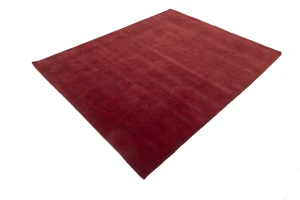 Maroon Red Modern Solid 8X10 Gabbeh Oriental Rug