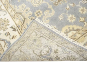 Muted Floral Transitional 6X9 Oushak Oriental Rug