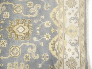 Muted Floral Transitional 6X9 Oushak Oriental Rug