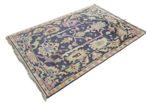 Colorfast Floral 4X6 Oushak Chobi Oriental Rug