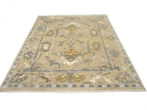 Floral Colorfast 9X12 Oushak Chobi Oriental Rug