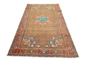 Semi Antique Brown Tribal 5X9 Koliaie Persian Rug