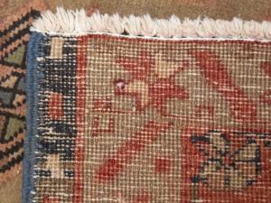 Semi Antique Muted Colors Tribal 4X11 Meshkin Persian Runner Rug