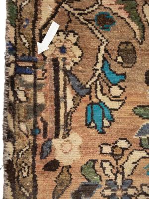 Semi Antique Muted Colors Tribal 2x8 Hamedan Persian Runner Rug