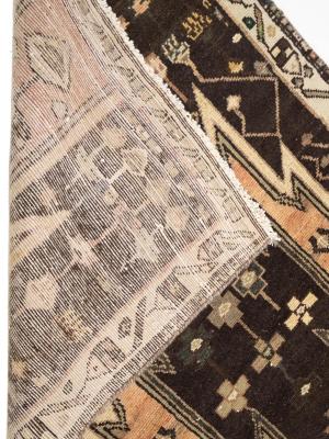 Semi-Antique Light Peach Tribal 3X7 Mazlaghan Persian Runner Rug
