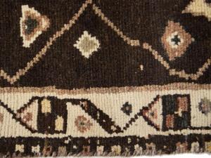Semi-Antique Light Peach Tribal 3X7 Mazlaghan Persian Runner Rug