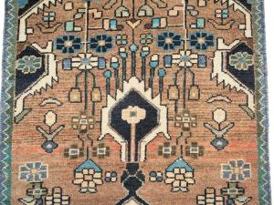 Semi Antique Rusty Beige Tribal 2'5X7'9 Hamedan Persian Runner Rug