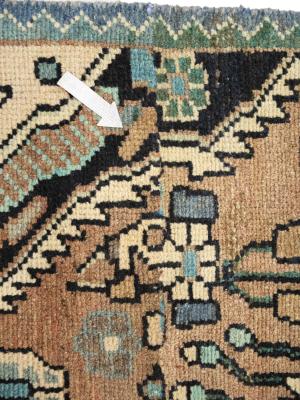 Semi Antique Rusty Beige Tribal 2'5X7'9 Hamedan Persian Runner Rug