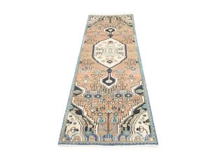 Semi Antique Rusty Beige Tribal 2'5X7'9 Hamedan Persian Runner Rug
