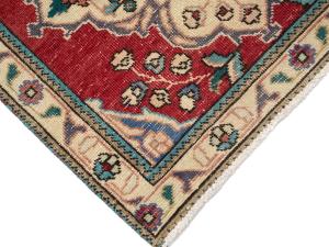 Vintage Red Traditional 2'5X12'1 Tabriz Persian Runner Rug